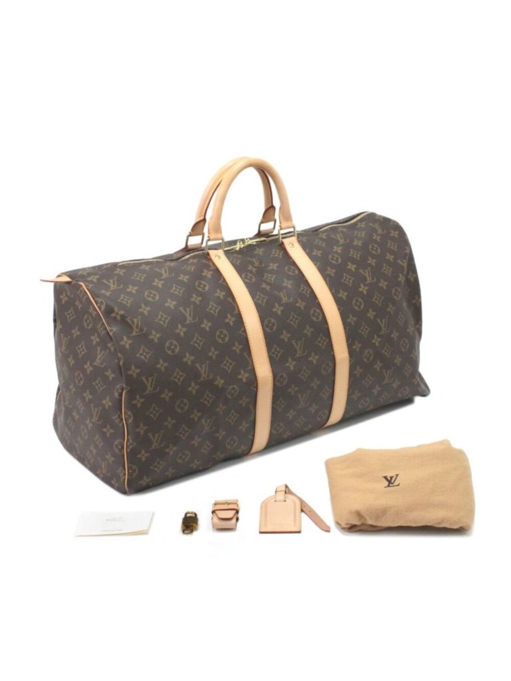 Louis Vuitton Boston Bag Monogram Keepall 55